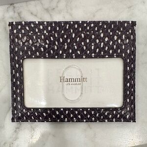 Hammitt White and brown card wallet